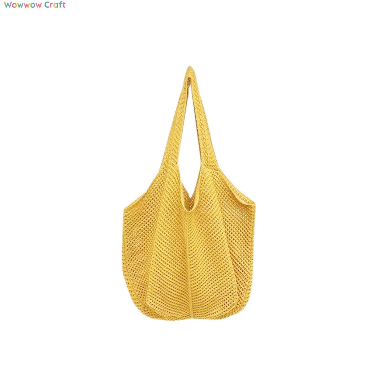Shoulder Bags,Totes,Crochet Bags,Multicolor Crochet Mesh Tote - Beach Bag for Seaside Vacation
